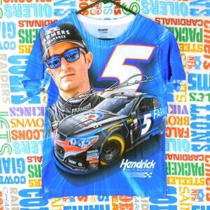 Kasey Kahne T Shirt Hendrick Motorsports Sublimated Size Youth L Adult S